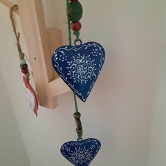 Corazones dobles colgantes - tienda online