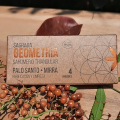 Sahumerio de palo santo y mirra. Purificación y protección. Sagrada Geometría.