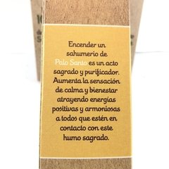 Sahumerio de PALO SANTO - Sagrada Madre en internet