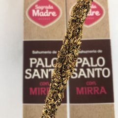 Sahumerio PALO SANTO con MIRRA - Sagrada Madre - comprar online