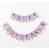 BANDERÍN FELIZ CUMPLE LILA