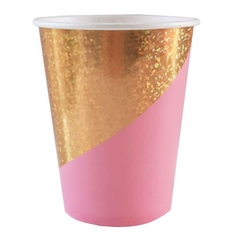 VASO DE POLIPAPEL CELEBRA ROSA