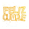 GUIRNALDA FELIZ CUMPLEAÑOS CALADO EN DORADA