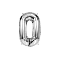 GLOBO NUMERO PLATEADO DE 100 CM - comprar online