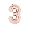 GLOBO NUMERO GOLD ROSE DE 80 CM - tienda online
