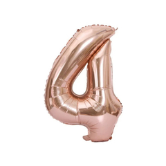 Imagen de GLOBO NUMERO GOLD ROSE DE 80 CM