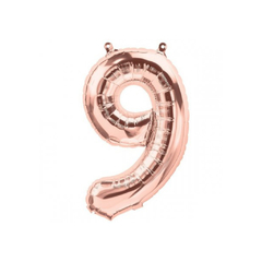 GLOBO NUMERO GOLD ROSE DE 80 CM - tienda online