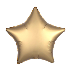 GLOBO ESTRELLA SATIN DORADA 18" / 46 CM