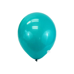 GLOBOS PERLADO TURQUESA 12" X 10U