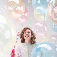 GLOBO BURBUJA 18" COLOR - comprar online