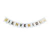 BANDERÍN BIENVENIDOS BLANCO
