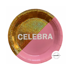 PLATO CELEBRA ROSA