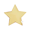PLATO ESTRELLA AMARILLAS X 10 UNIDADES