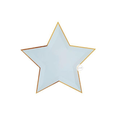 PLATO ESTRELLA CELESTE X 10 UNIDADES
