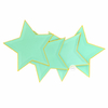 PLATO ESTRELLA VERDE AGUA X 10 UNIDADES