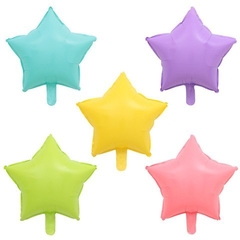 GLOBOS METALIZADO ESTRELLA PASTELES