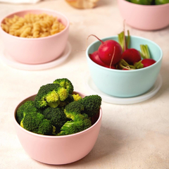 SET X3 BOWLS CON TAPA COLOR PASTEL