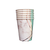 VASO DE POLIPAPEL VERDE AGUA CON GOLD ROSE