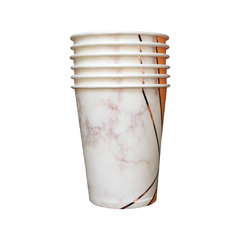 VASO DE POLIPAPEL SALMÓN CON GOLD ROSE
