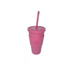 VASOS ROSA CON SORBETE Y BANDA DE SILICONA AISLANTE