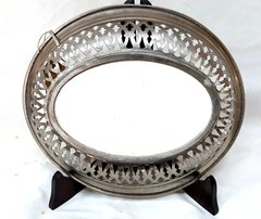 Panera austríaca de metal y mayolica - comprar online