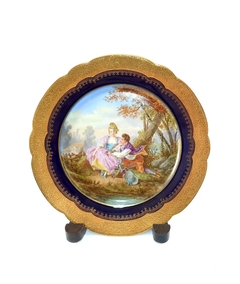 Plato en porcelana de Sèvres -circa 1890/1910