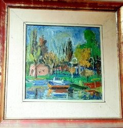 Americo Spoletini -Oleo 33 x 35 cm. - comprar online