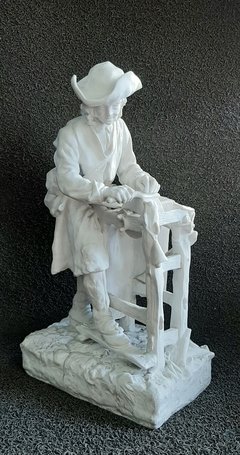Importante escultura en bisquit francés afilador - comprar online