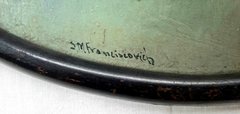 Par de cuadros al óleo, firmados por el pintor Franciscovich - tienda online