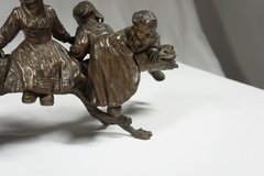 Grupo en bronce firmado D'Aste - Capdepont Antiques