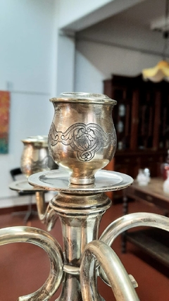 Candelabros 5 luces punzones nacionales 50/60's - comprar online