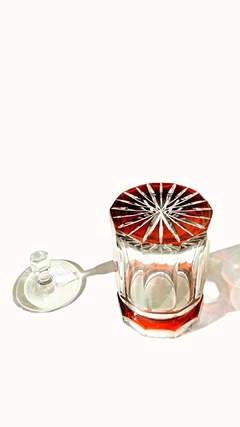 Pote caramelero checo color rubi - Capdepont Antiques