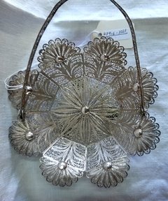 Par de pequeños centros en filigrana florentina - tienda online