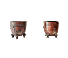 Par maceteros japoneses -circa 1880