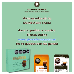 COMBO SIN TACC - 70% Havanna VEGANO + 2 Cajas Dolce Gusto SIN TACC. - tienda online