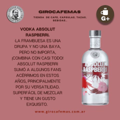 VODKA ABSOLUT RASPBERRI x 700 ml. - comprar online