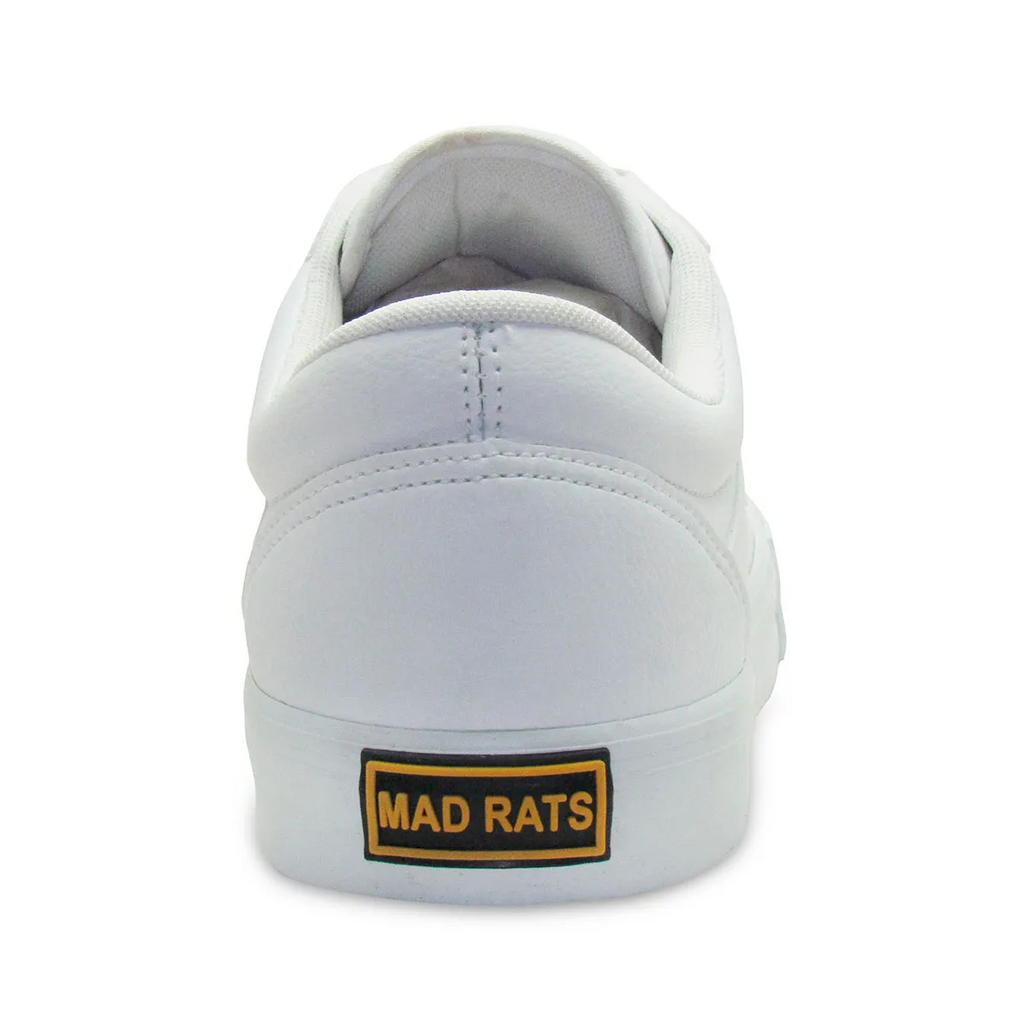 Tênis Mad Rats Old School PU Todo Branco - Girino Board Shop