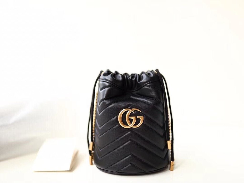 gucci marmont mini bucket bolsa