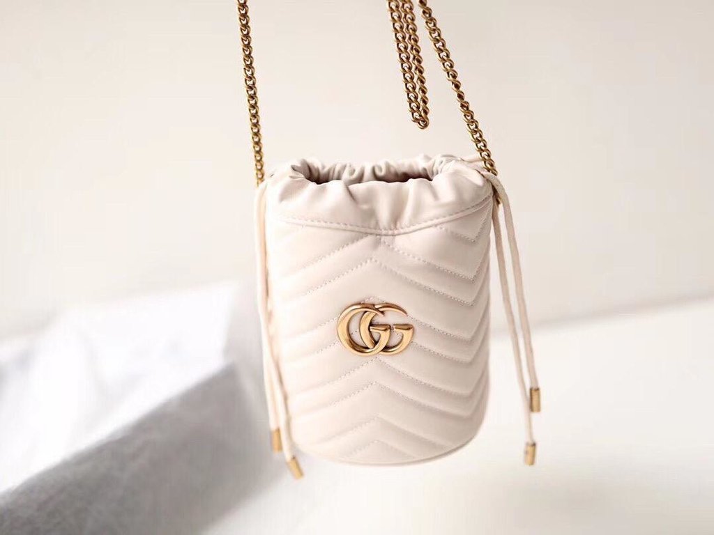 gucci marmont mini bucket bolsa