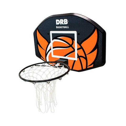 Tablero De Basket Drb Con Aro Incluido N7 Negro Rojo