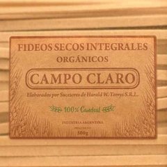 Fideos secos integrales Campo Claro 500 g.