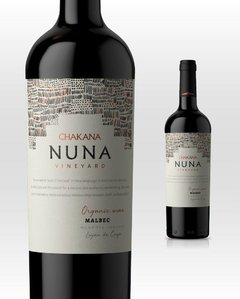 Vino Nuna Malbec de bodegas Chakana, orgánico y biodinámico.