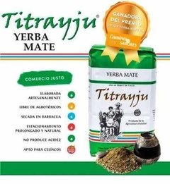 Yerba mate agroecológica Titrayju de 1 Kg.
