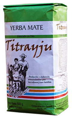 Yerba mate agroecológica Titrayju de 500 gr.