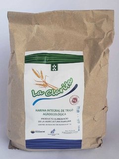Harina integral de trigo La Clarita x 1 Kg