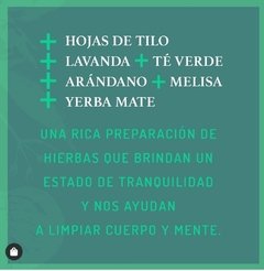 Yerba orgánica con hierbas medicinales "tomalo con calma" de Sano Mate en yerbera - comprar online