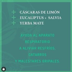 Yerba orgánica con hierbas medicinales "respirar" de Sano Mate en bolsa ecológica en internet