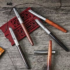 Estilógrafo Recargable Jinhao 51 Madera punta extra fina - Zoco Máktaba
