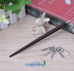 Pluma Caligrafía, Mango Madera - comprar online
