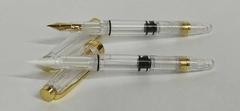 Estilografo transparente con dorado recargable en internet